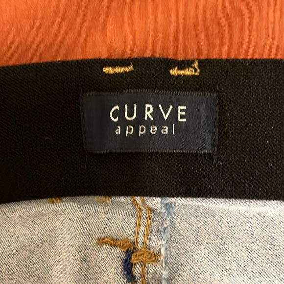 Curve Appeal Skinny/Straight Elastic Waistband Jeans size 10/30 MidRise/HighRise - Picture 5 of 6